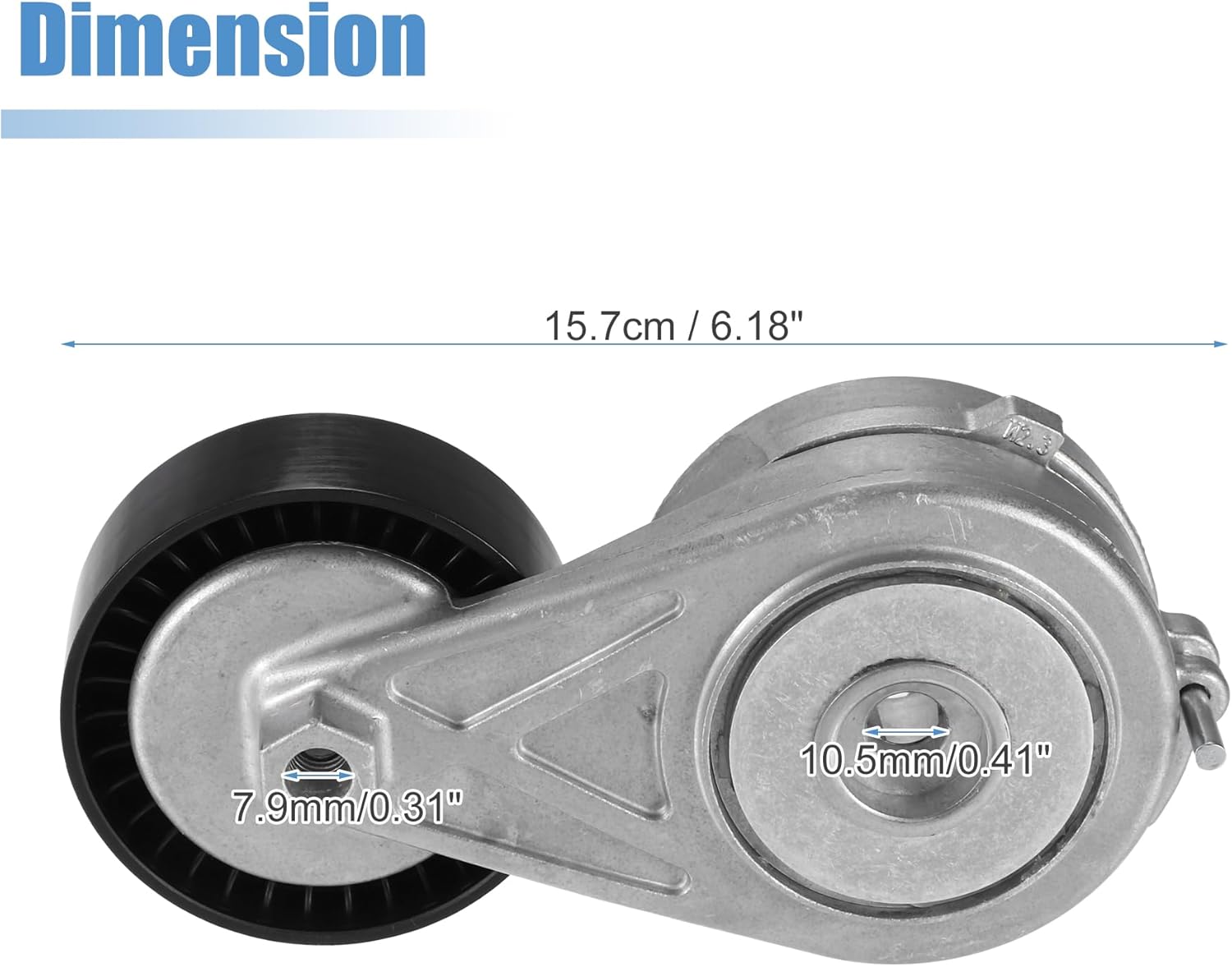 X AUTOHAUX Accessory Drive Belt Tensioner Assembly with Pulley for Audi A4 2009-2012 2.0L for Audi A4 Quattro 2009-2012 2.0L No.06H903133F