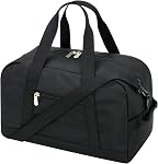 Small Gym Bag 14 inch Lightweight Carry On Mini Duffel Bag for Travel Sport-Black