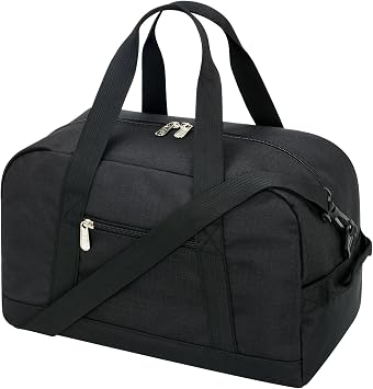 Small Mini Travel Bag Sports Bag 18L Small Duffel Bag XS School Sports Bag Weekender Fitness Bag 35 x 20 x 25 cm Black