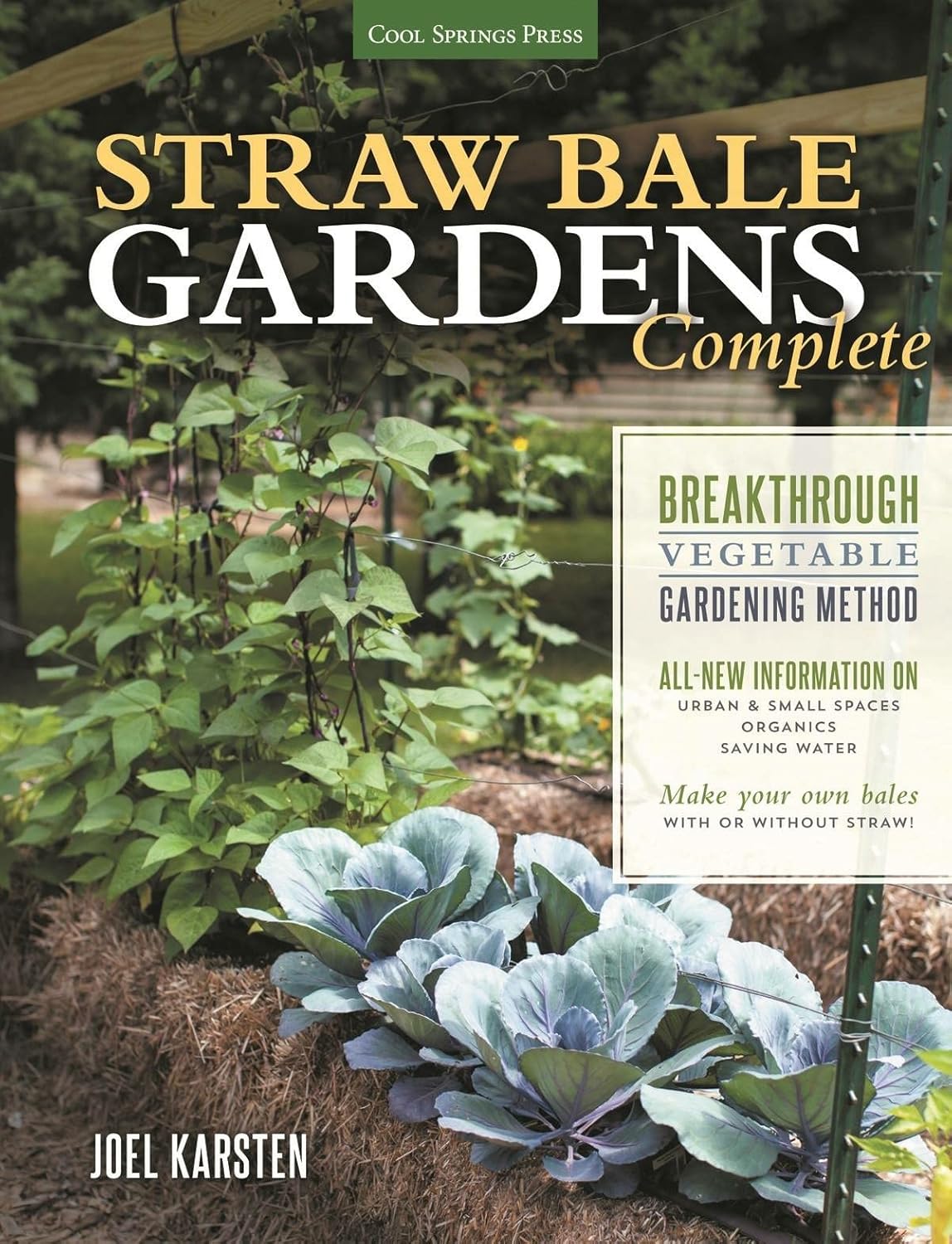 Straw Bale Gardening Starter Kit Includes Instructional Book by Karsten and BaleBuster 5 Organic SBG Preparation Mix