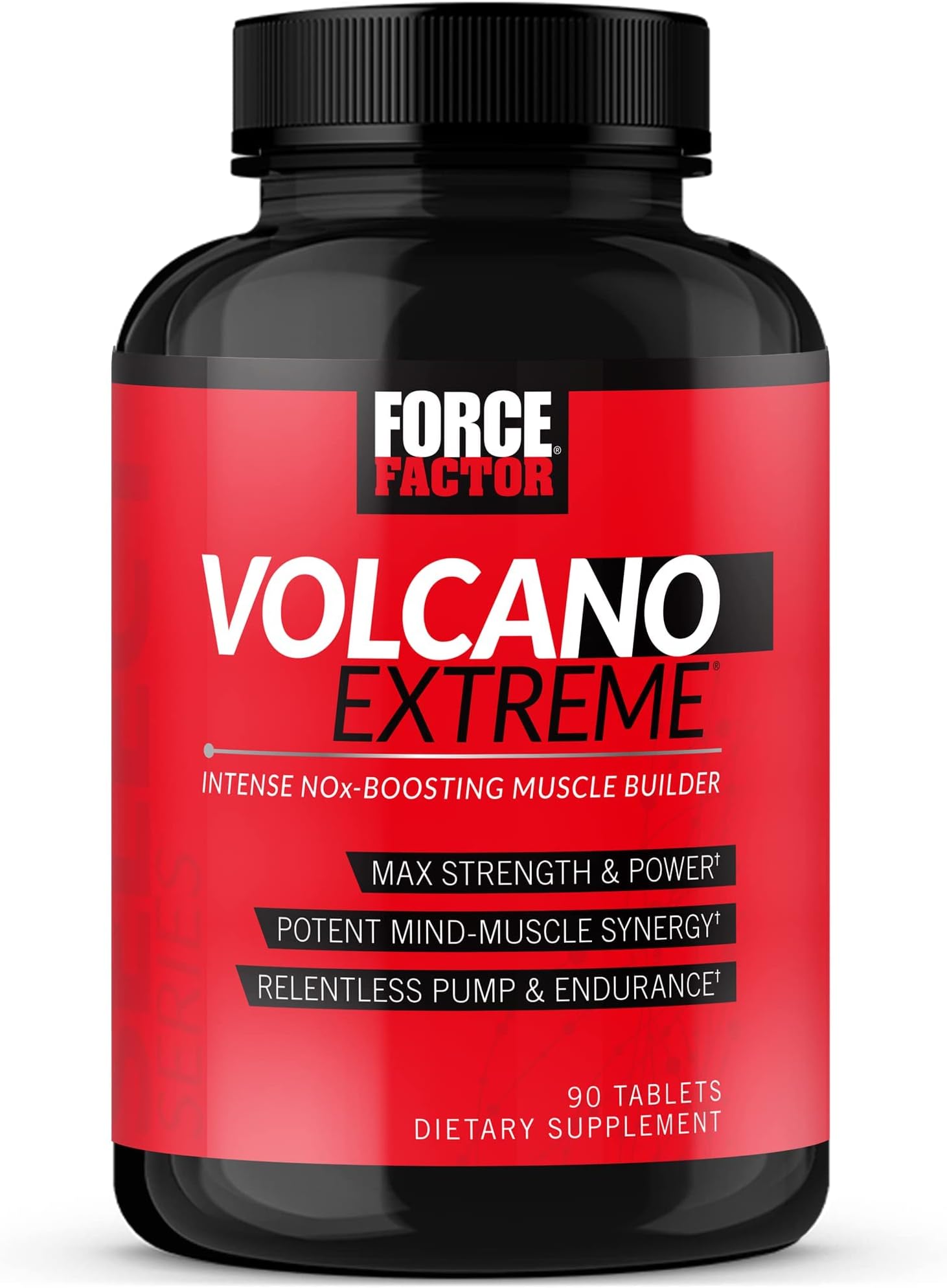 Volcano Extreme Pre Workout Nitric Oxide Booster Supplement for Men with Creatine, L-Citrulline,and Huperzine A for Better Muscle Pumps, Strength, Focus, Workout Performance, 90 Tablets