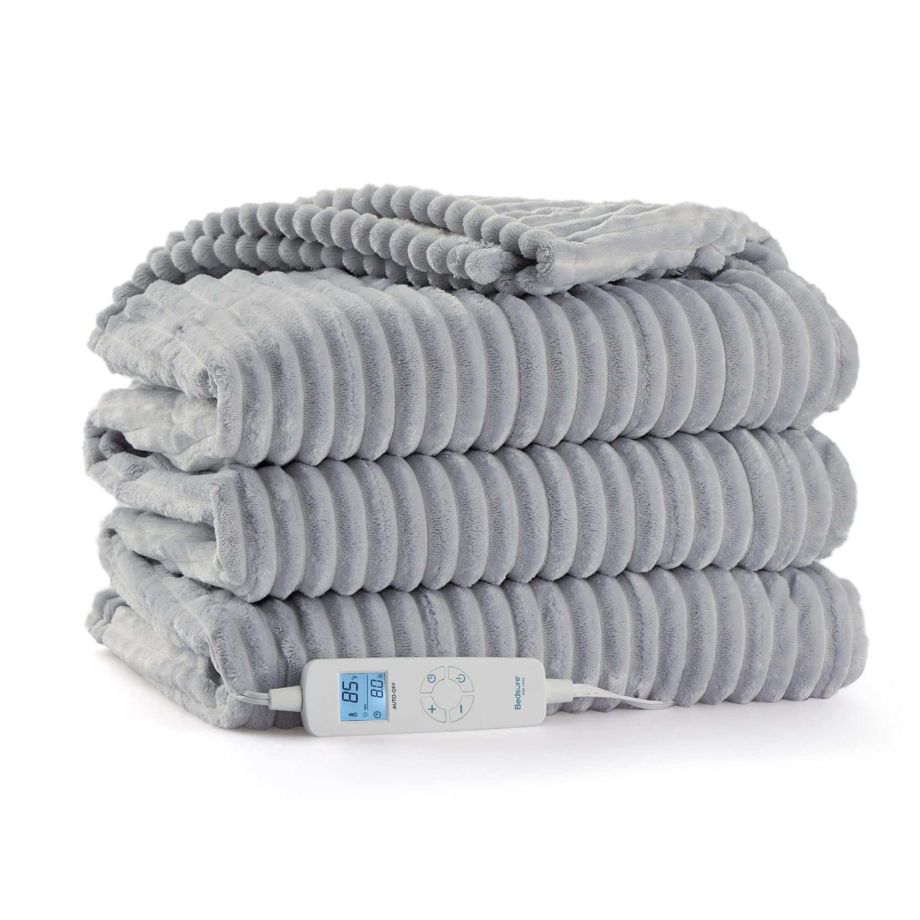 Bedsure Electric Heated Blanket Twin Size - 6 Heating Levels & 8 Hours Auto Off Heating Warming Blanket with ETL Certifica...