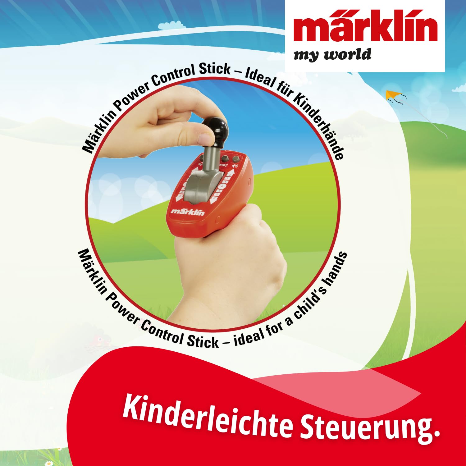 Märklin My World Startpackung Hafenlogistik - Elektrischer Güterzug H0 (55 cm) im Set mit 26 Schienenteilen - Modelleisenbahn mit Fernsteuerung für Kinder ab 3 Jahre