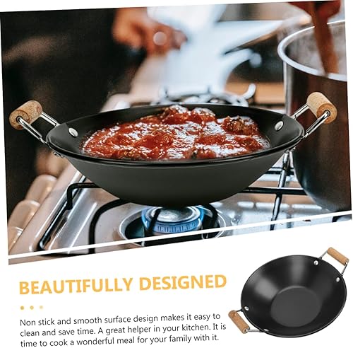 Miniatura 7 de Plancha de acero inoxidable, antiadherente, compatible con estufa eléctrica, con tapa, 12 pulgadas