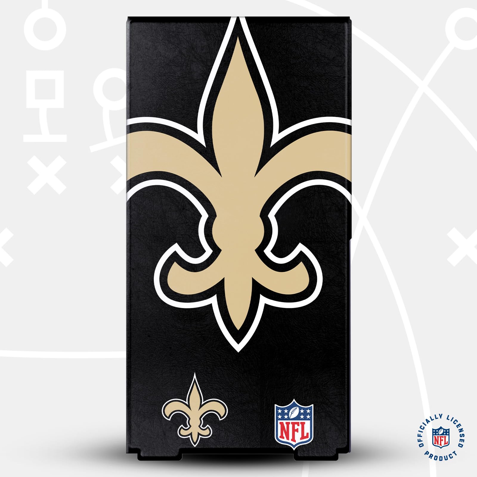 Head Case Designs Offizielle NFL Zu gross New Orleans Saints Spielekonsolen Wickeln Und Gamecontroller-Häute Im Paket kompatibel mit Xbox Series X