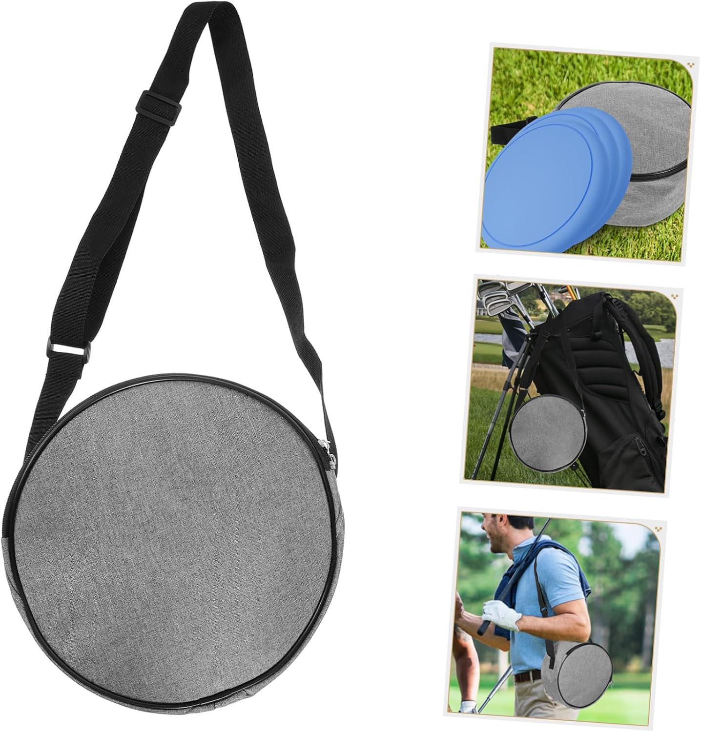 POPETPOP Convenient Disc Golf Shoulder Bag Lightweight Portable Flying Disc Assorted Pack for Practice and Training Durable Material for Beginners and Golf