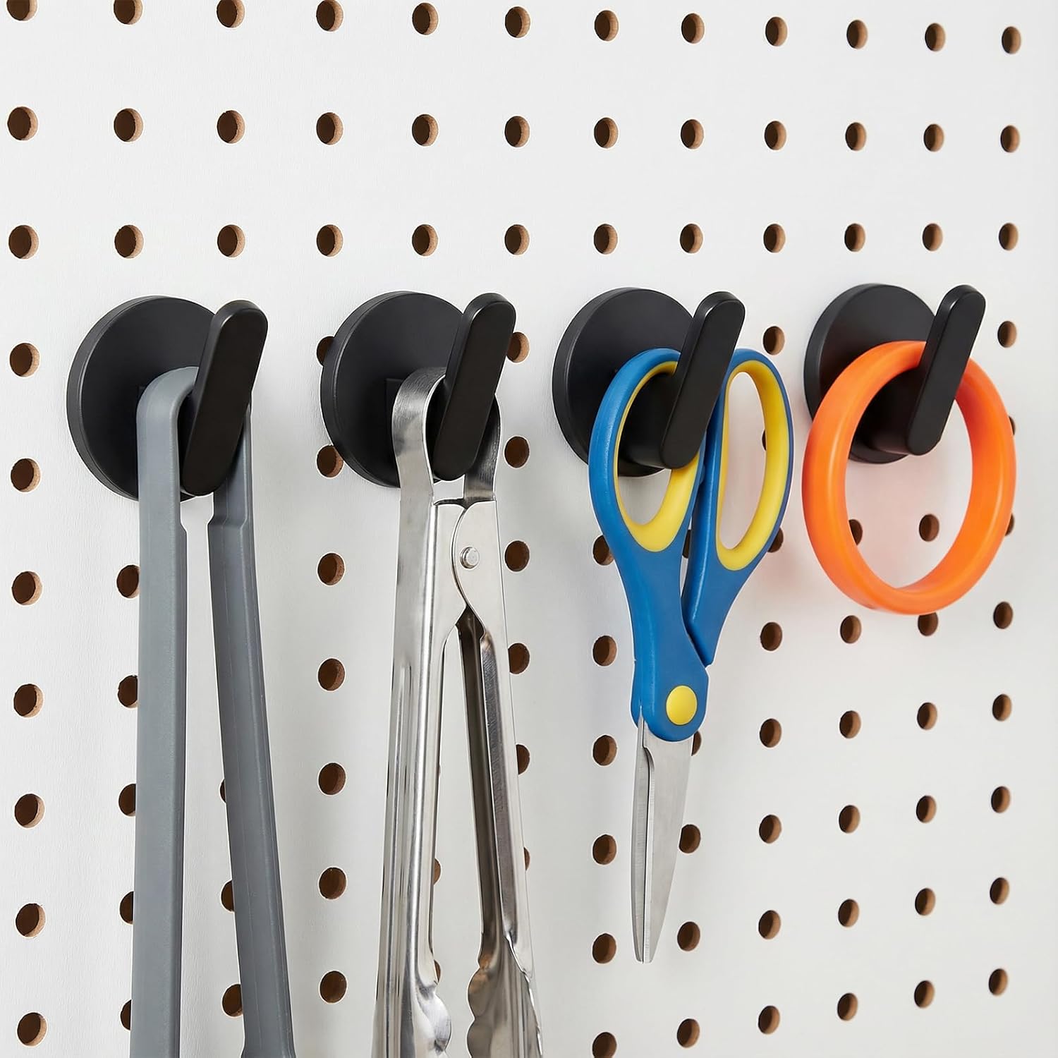 7 PCS Heavy Duty Magnetic Hooks, 150Lb Strong Neodymium Magnets for Hanging Utensils, Grills, Keys, Coats, Wreaths &Tools-Multifunctional Organizer for Home Kitchen, Refrigerator, Garage, Cruise Cabin