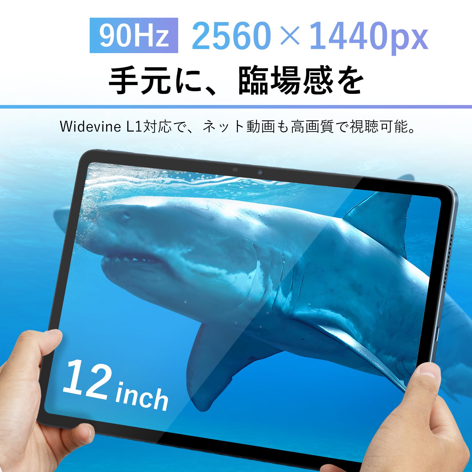 Amazon.co.jp: 【三年保証 G100搭載 12インチ 90Hz 2.5K タブレット