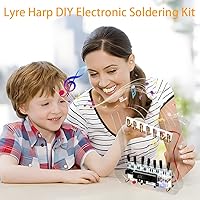 Vista 3 de Gikfun Kit de práctica de soldadura de arpa de lira de 7 cuerdas Proyecto de aprendizaje electrónico divertido Kits de soldadura DIY