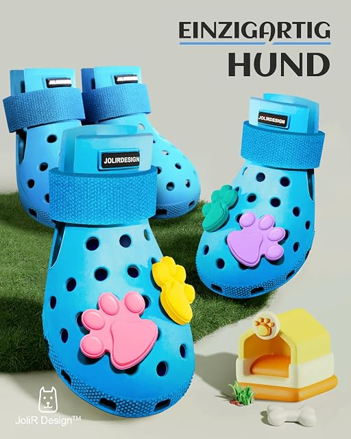 Foto 5 de 5 de Zapatos para perros para pavimento caliente, botas para perros pequeños, medianos y grandes