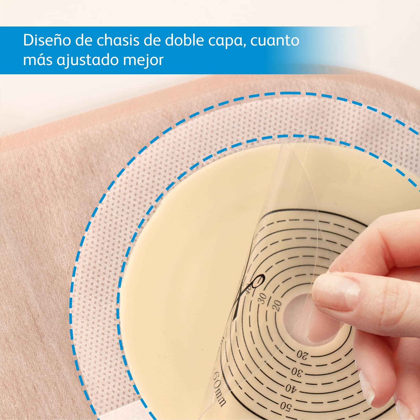 Bolsas De Estoma, Bolsa De Estoma Drenable De 20 Piezas Una Pieza Para Ileostomía, Resistente a Los Olores, Se Puede Cortar a 15-60 Mm