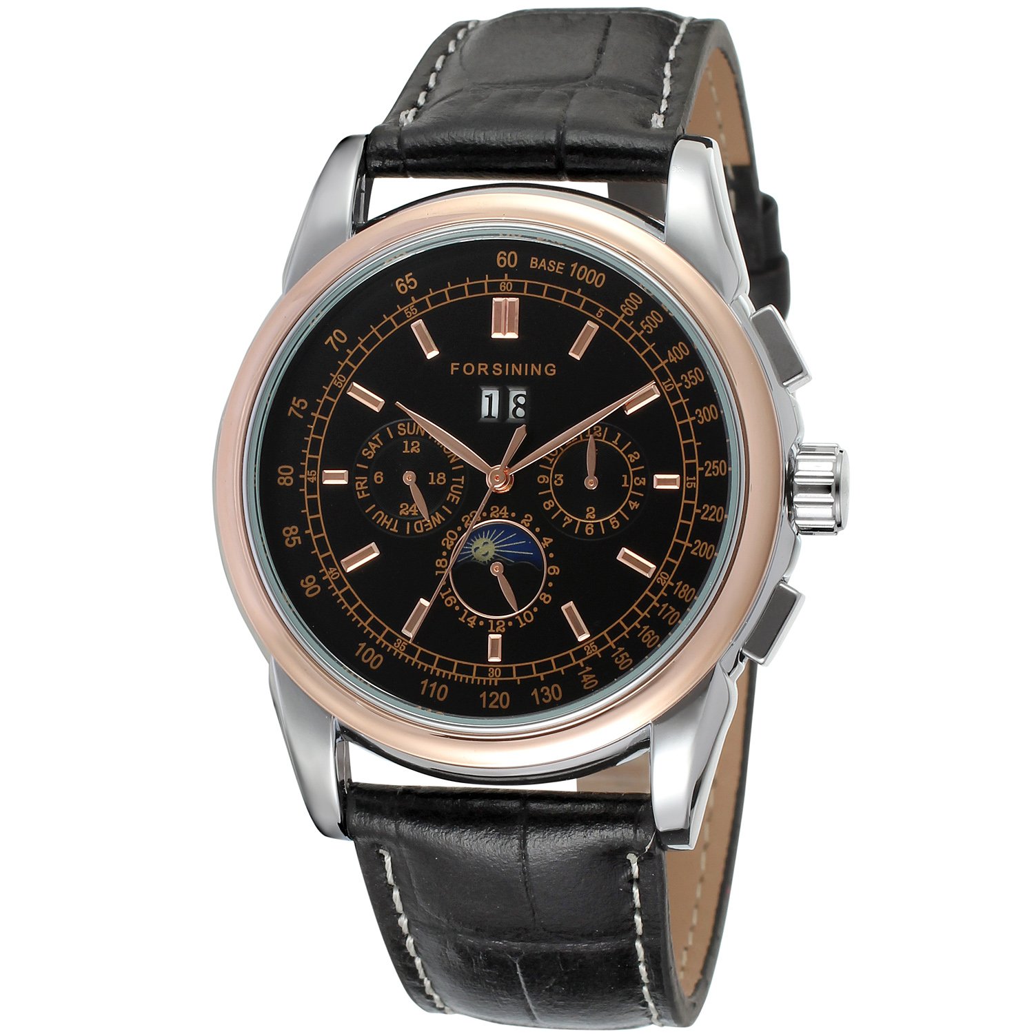 Forsining Mens Automatic Moon Phase Wrist Watch FSG319M3T3 (B00TD2YQHE) Amazon Price History, Amazon Price Tracker