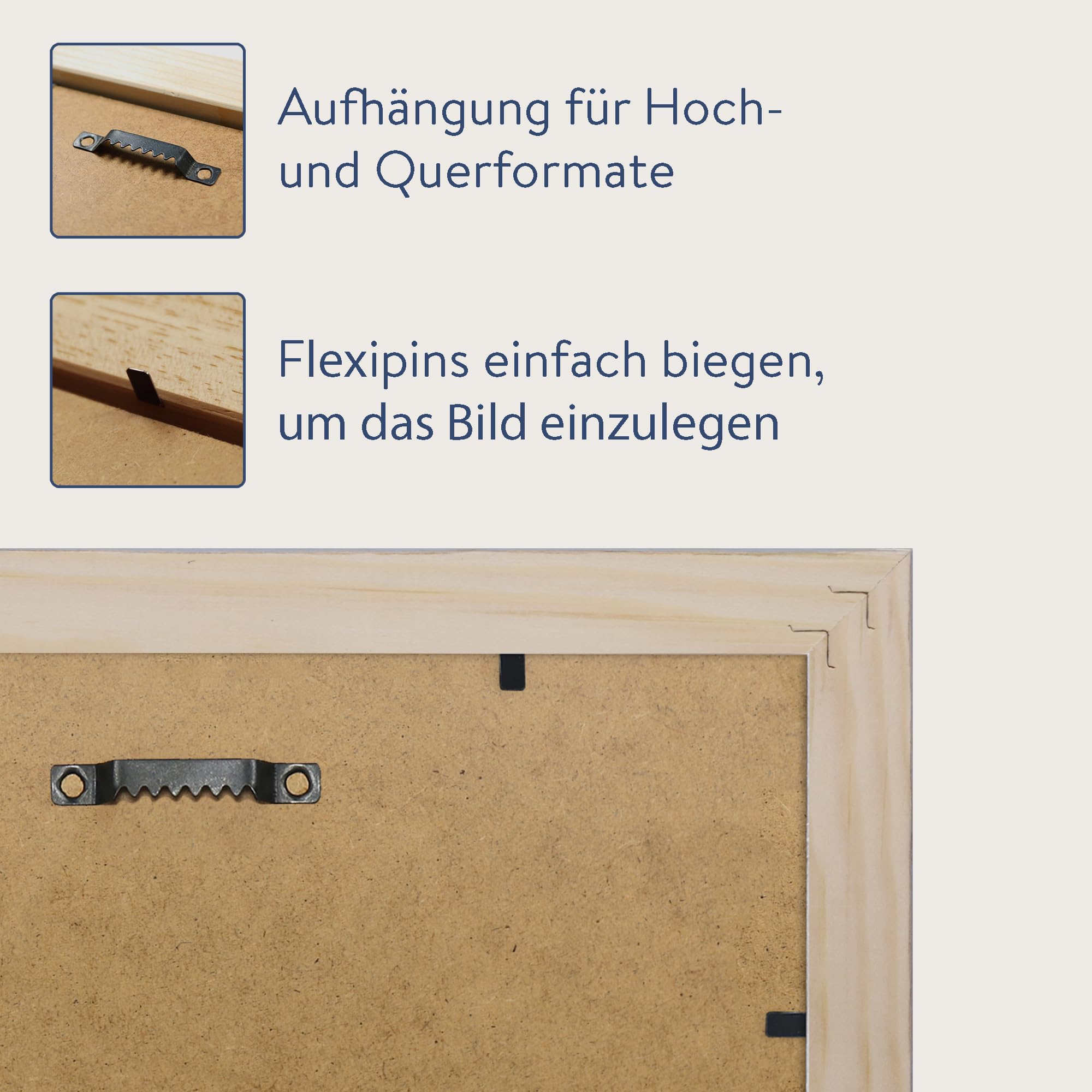 WANDStyle Bilderrahmen A3 Rot, DIN A3 Bilderrahmen Holz 30x42 cm | Hochwertiger Holzbilderrahmen, Posterrahmen zum Aufhängen, Rahmen 30x42 cm, Fotorahmen H340 - Made in Germany