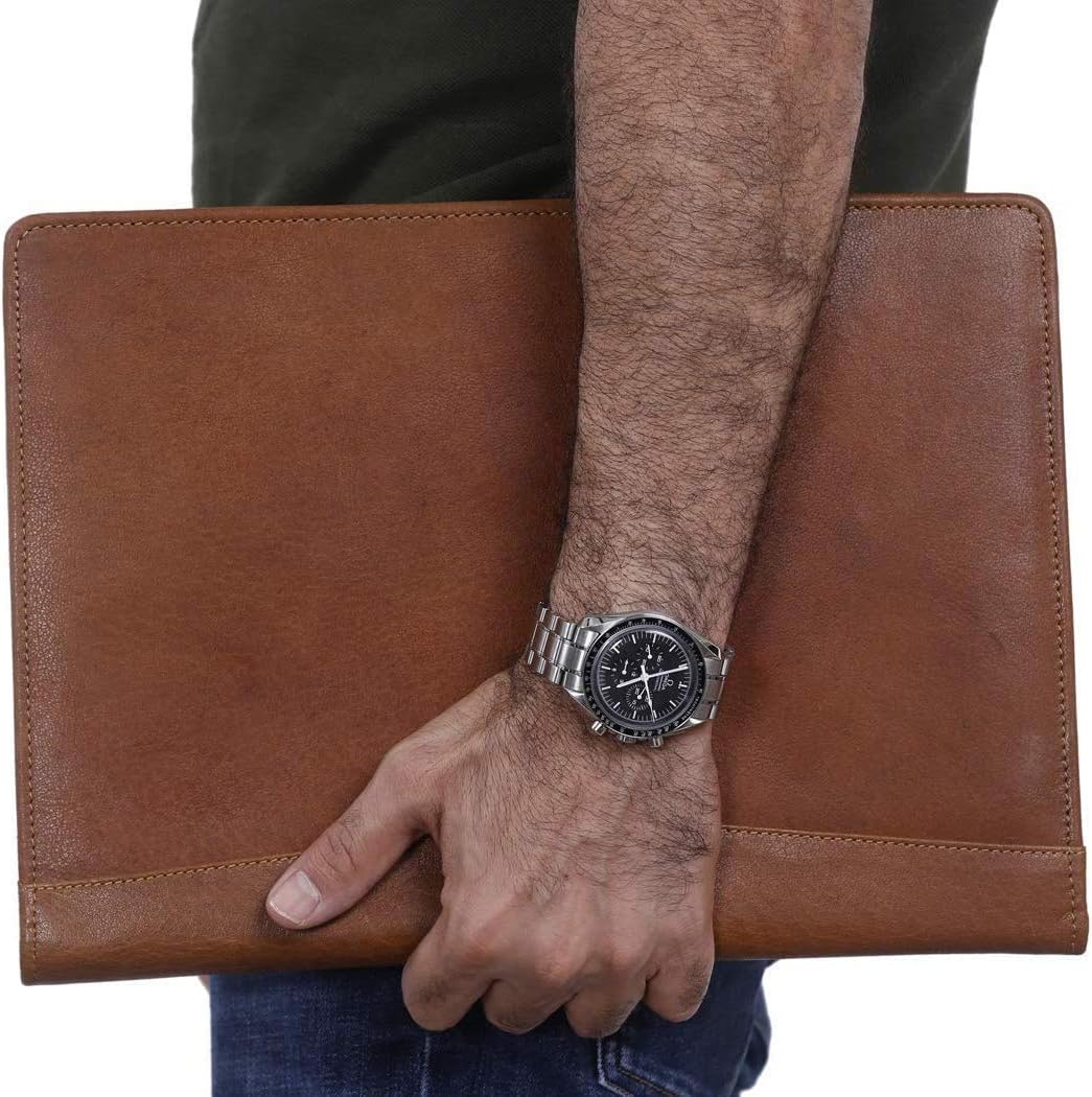 Leather Business Portfolio Business Personal Organiser Folder Full Grain Leather padfolio by KomalC