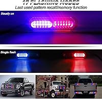 Vista 6 de ASPL 8 luces estroboscópicas ultra delgadas de 12 LED para montaje en superficie, luces estroboscópicas intermitentes para camión, automóvil