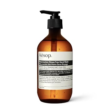Aesop Resurrection Rinse-Free Hand Wash | Cleanse and Hydrate Without Water | Alcohol Based Formulation | 16.9 oz
