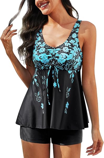 UMIPUBO Costume da bagno tankini con scollo a V