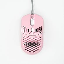 G-Wolves Hati HTS (Small) ACE Wired Gaming Mouse - PMW3389 Sensor - up to 16000 CPI - 48±2Gram(1.8 oz) - TTC Golden Color Encoder - Ultra Lightweight Honeycomb Design (Pink)