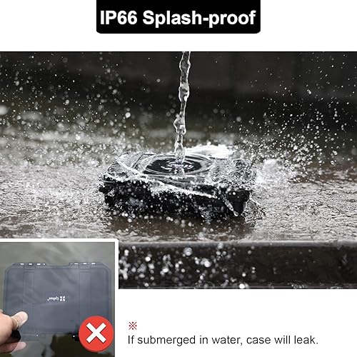 Miniatura 4 de Lykus HC-1410 Mini caja rígida seca con inserto de espuma, tamaño interior 5.51 x 3.54 x 1.46 pulgadas, IP66 a prueba de salpicaduras, adecuada para