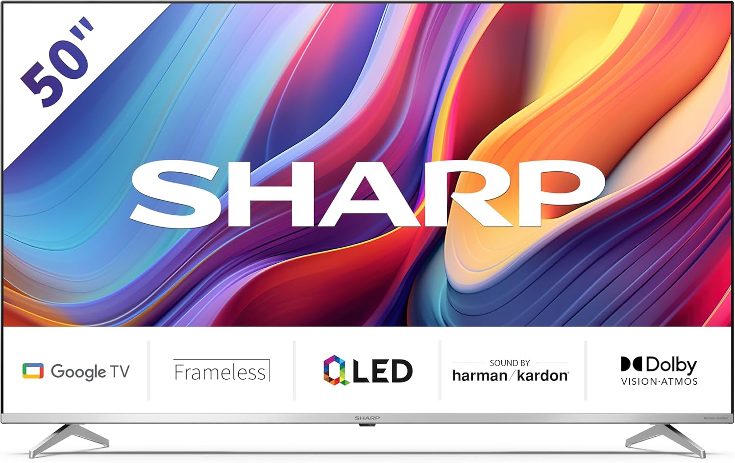 Sharp 50GP6265E 50-inch QLED 4K Ultra HD Google TV front view