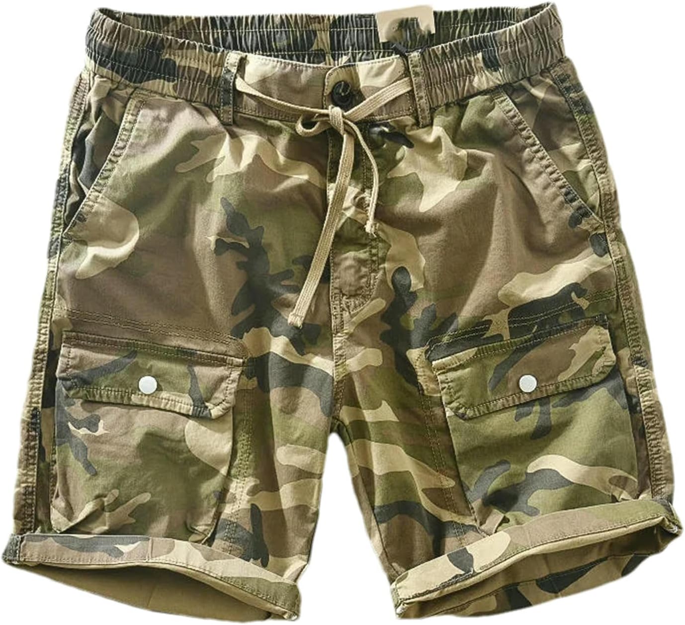 JXQXHCFS Men's Travel Camouflage Shorts Summer Japanese Harajuku Hip Hop Cargo Shorts Mens Joggers Beach Capris Pants