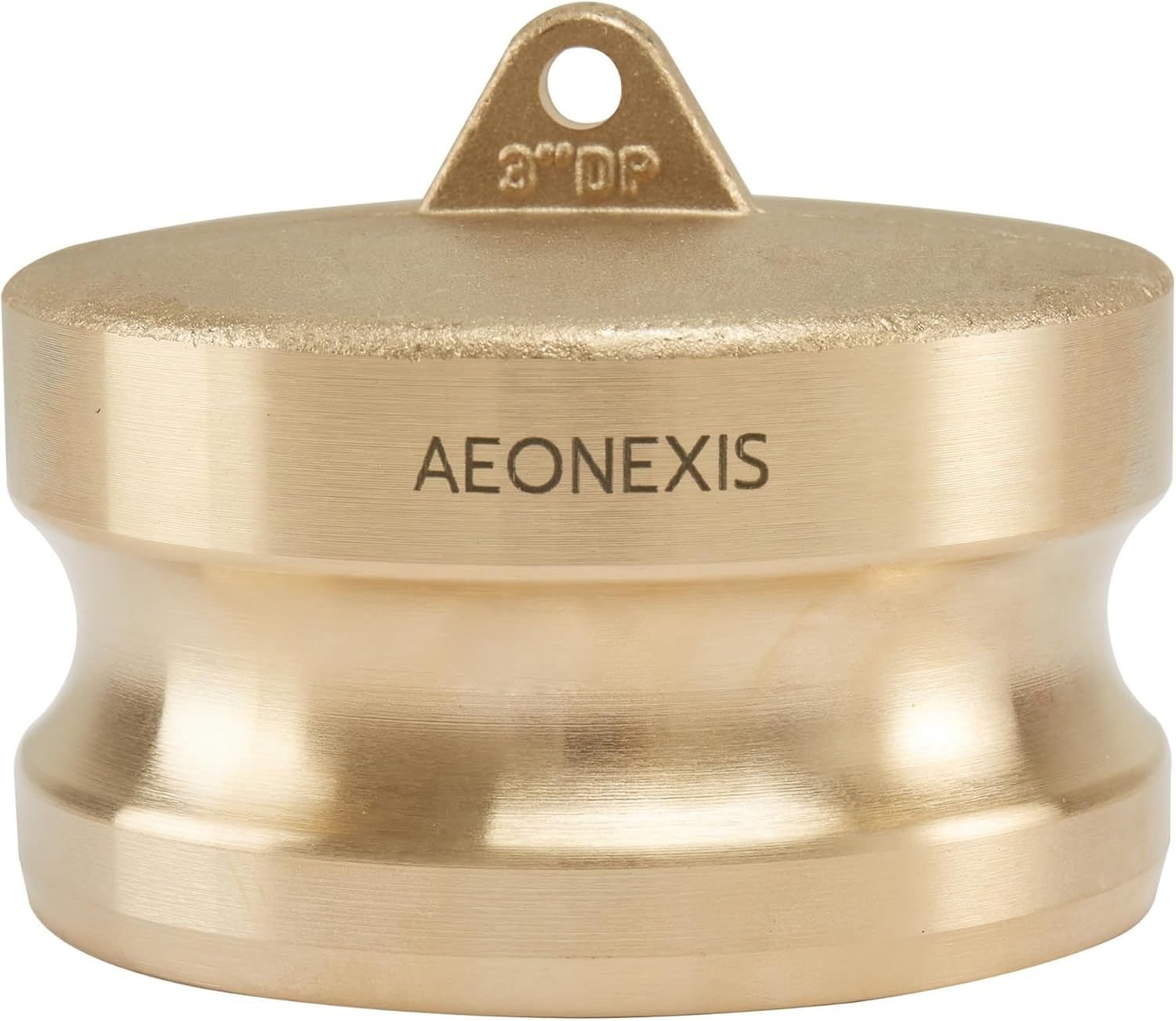 3" Camlock Fittings Type DP - Heavy-Duty Forged Brass ASTM C38000, Cam Lock Corrosion-Resistant Dust Plug for Water/Oil Flow Systems