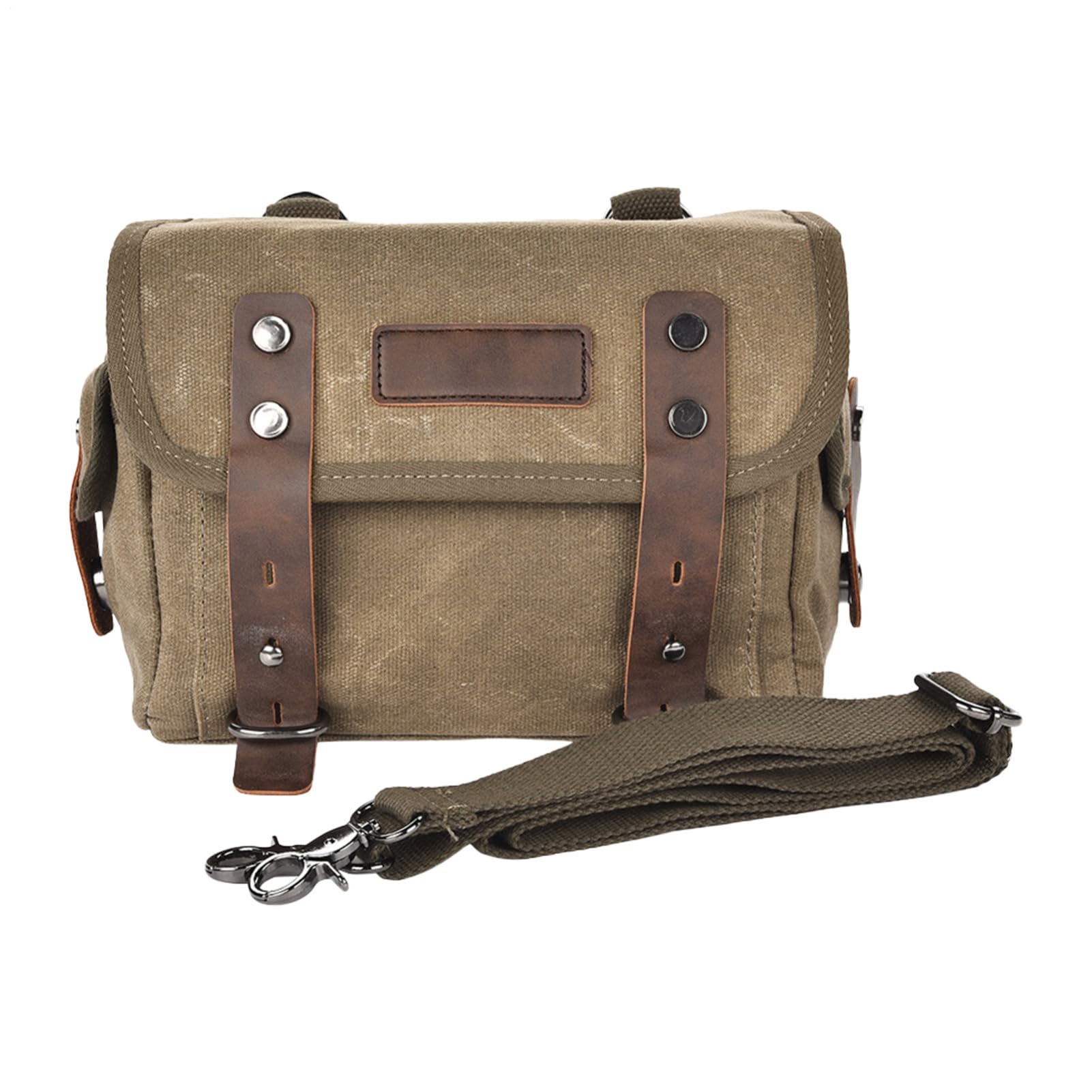 Sac Arrière De Moto – Rangement Pour Siège Arrière En Toile Cirée Robuste, Sacoches De Moto Étanches Universelles, Sac De Selle Latérale Vintage Avec Boucle En Métal | Bagage De Vélo Robuste Pour Les