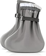 Overshoes with Fleece, Baby Rain Socks up to 18 Months, Oeko-Tex Standard 100 Tested Rain Overshoes, Machine Washable, Grey
