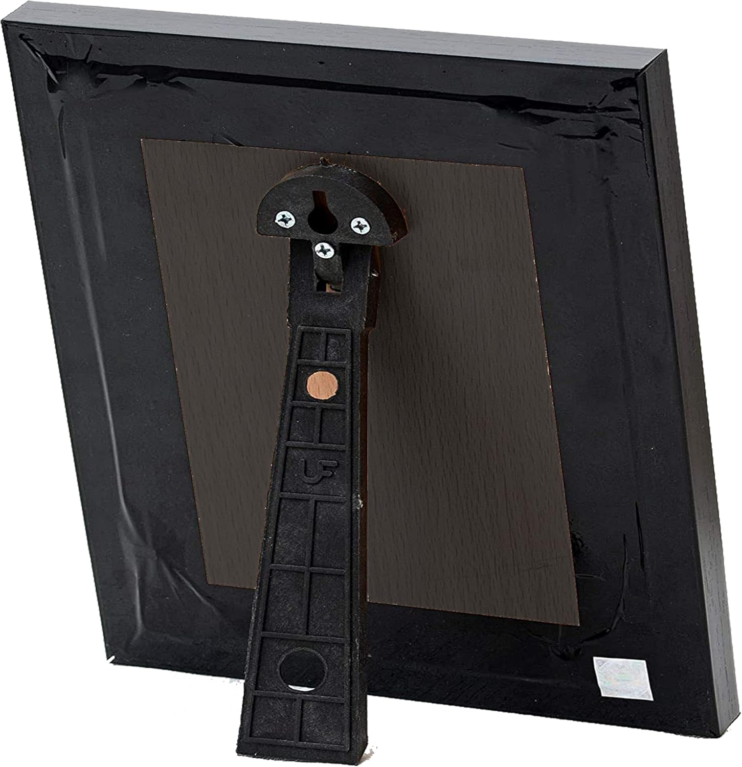 zig zag Guruji Charan Photo With Frame | Jai Guruji Charan Swaroop Picture For Wall/Table Size (Black 5x5)