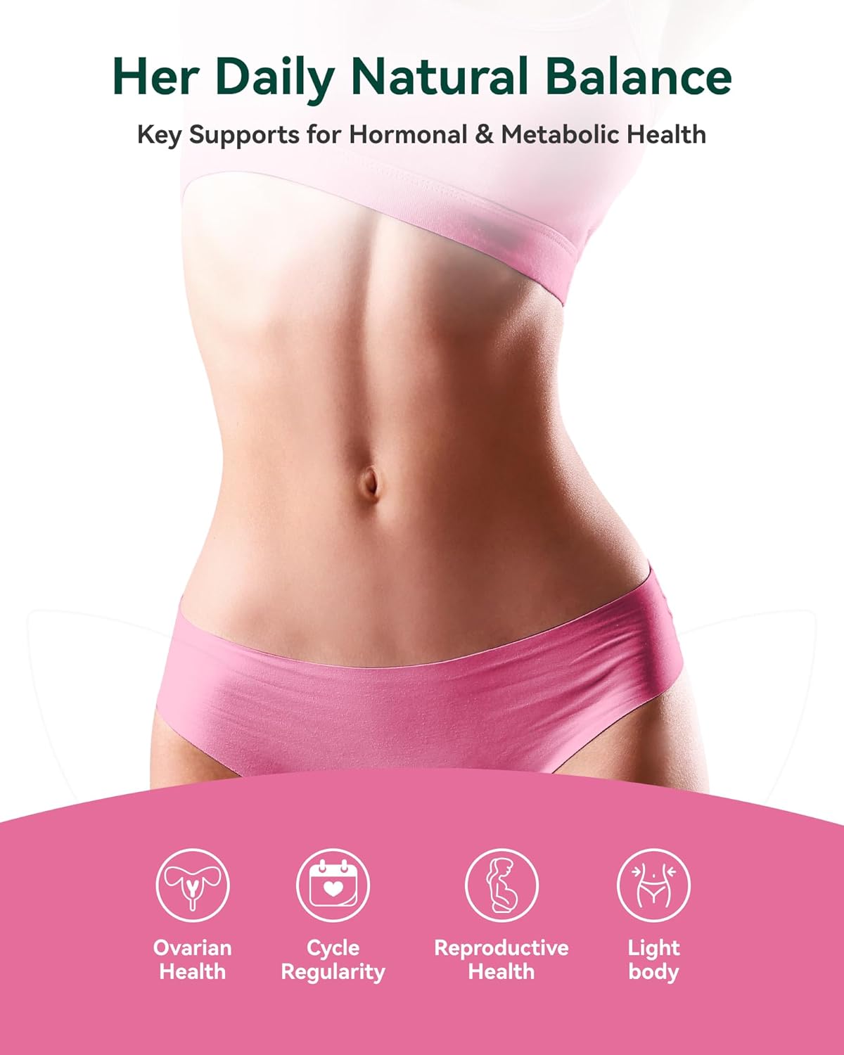 Inositol Supplement for Women, Myo-Inositol & D-Chiro Inositol 40:1, PCOS Support with Berberine, MTHF Folate & Vitamin D3, Supports Ovarian Health, Hormonal Balance & Regular Cycles, 120 Capsules - Image 2