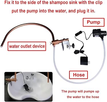 Head Spa Water Therapy Water Outlet Frame - Adjustable Waterfall for Massage Salon Equipment - Fits Most Shampoo Bowl Bed