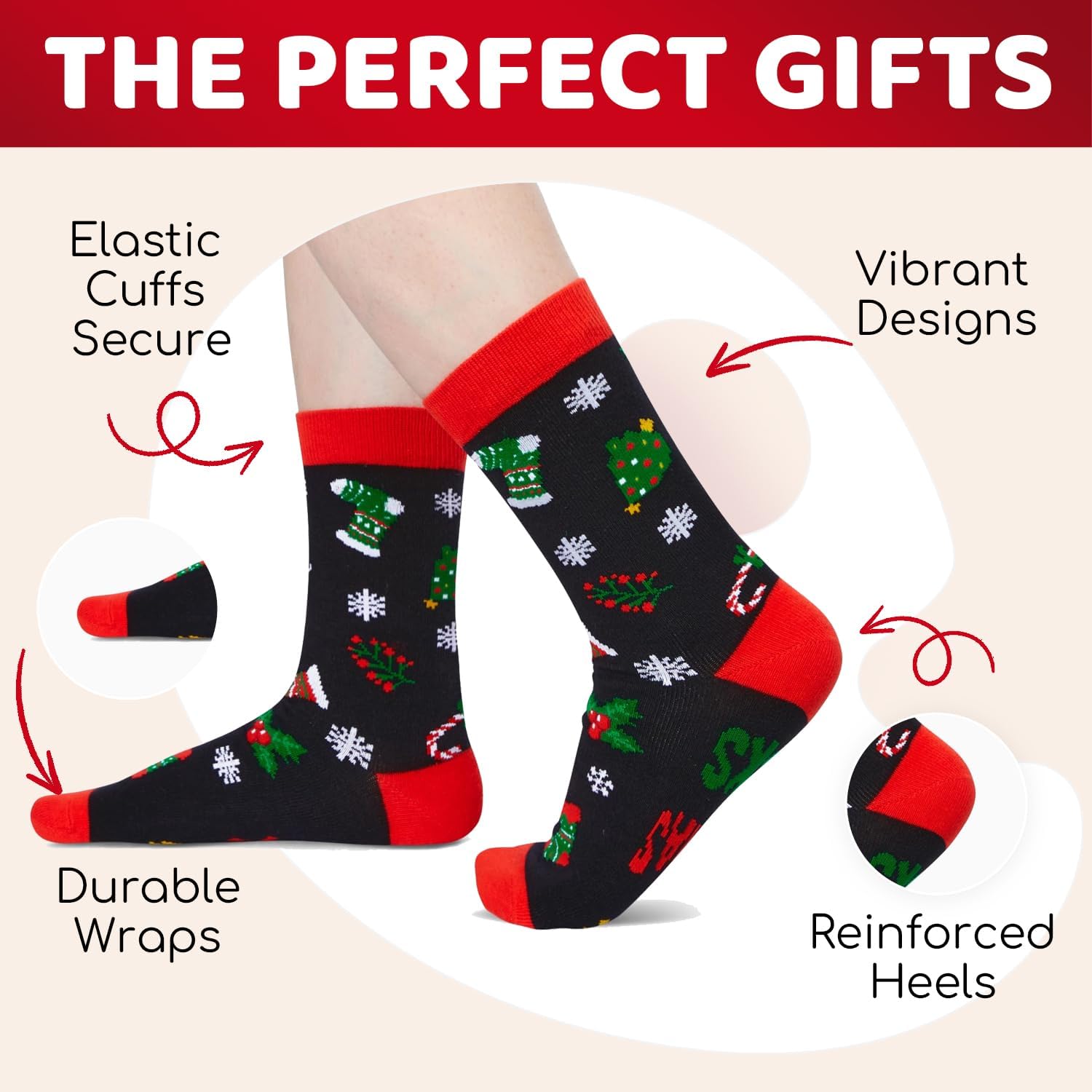 HAPPYPOP Novelty Christmas Socks - Best Xmas Gifts for Santa Lovers, Jesus Snowman Gifts - Image 4
