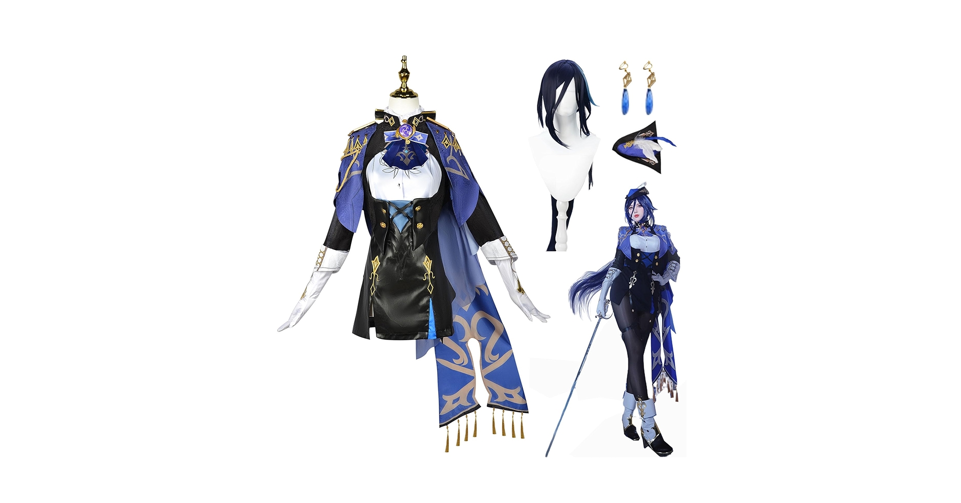 Amazon.co.jp: 『ウィッグ/帽子付き』原神 クロリンデ コスプレ