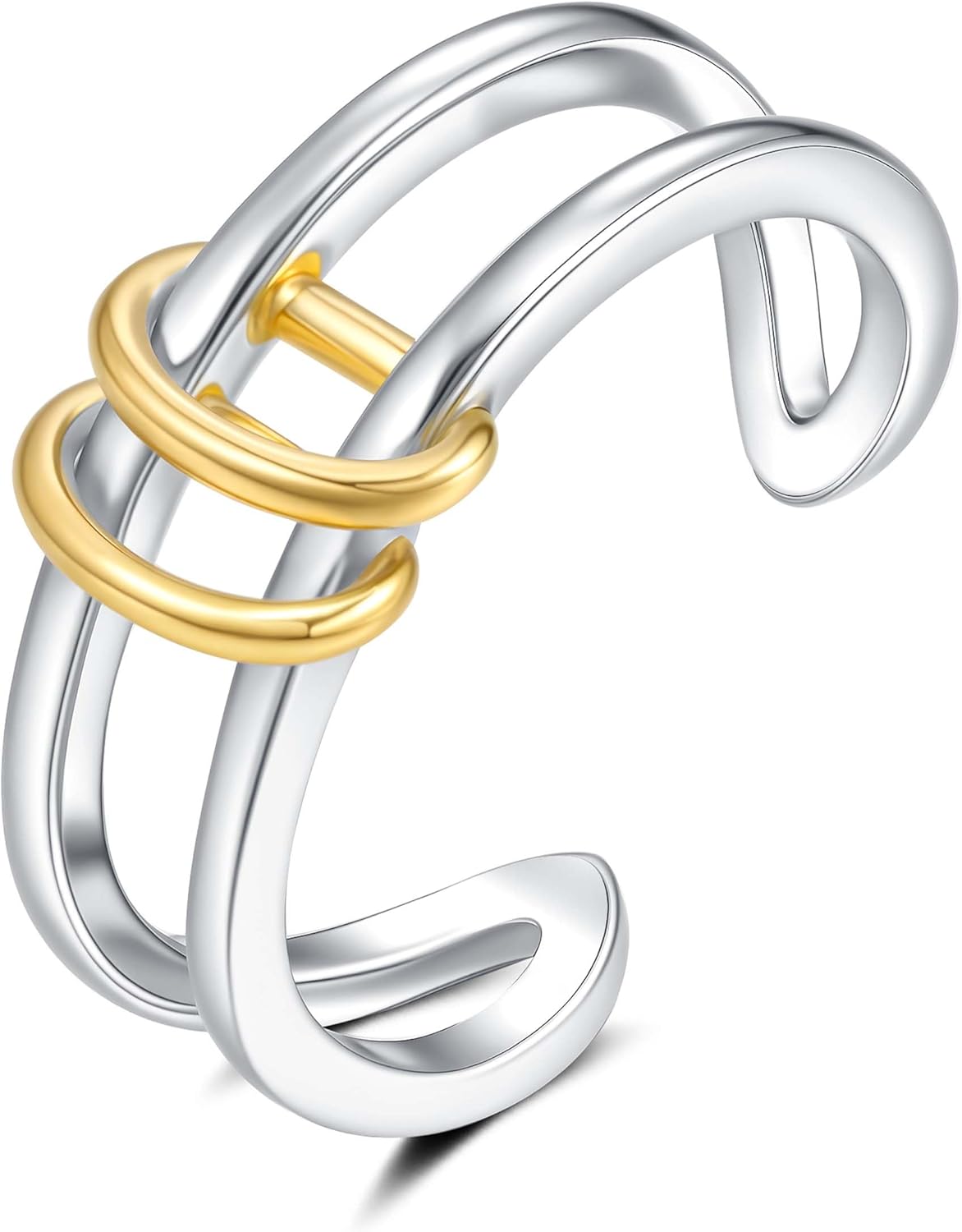 Toe Rings for Women- 925 Sterling Silver Adjustable Toe Ring Hypoallergenic Open Band Toe Rings Dainty Summer Beach Foot Jewelry Gifts