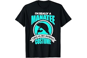 Manatee Costume: I'm Really a Manatee Human Disguise T-Shirt