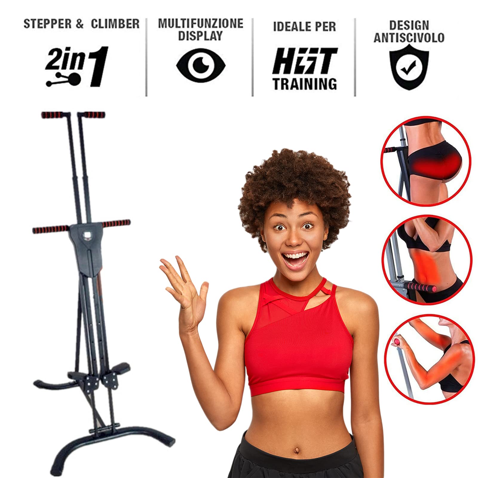 CAPITAL SPORTS Climbhigh Machine D'escalade Verticale Climber Acier