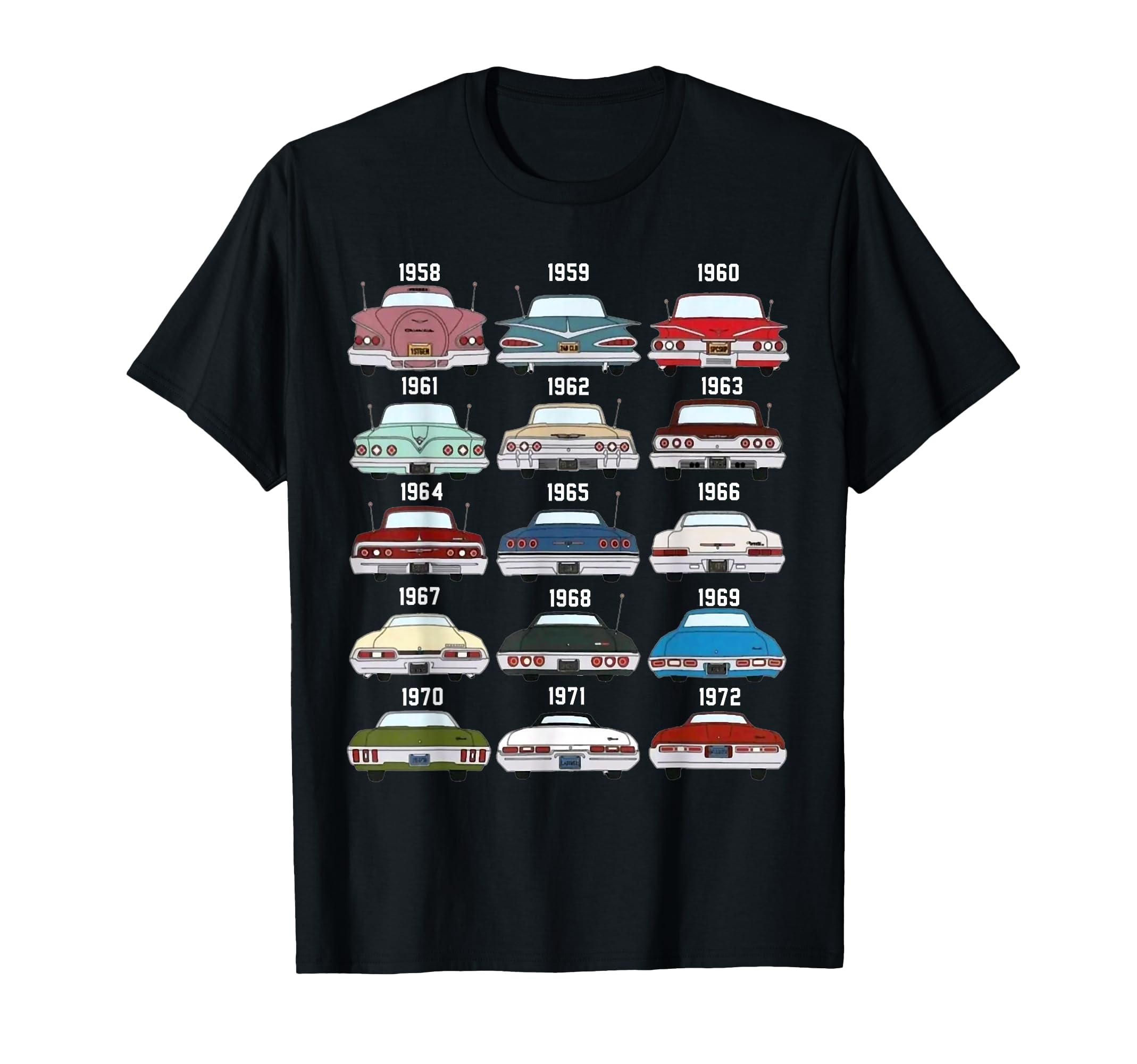 1958 59 60 61 62 63 64 65 66 67 68 69 70 71 72 Impala ss T-Shirt