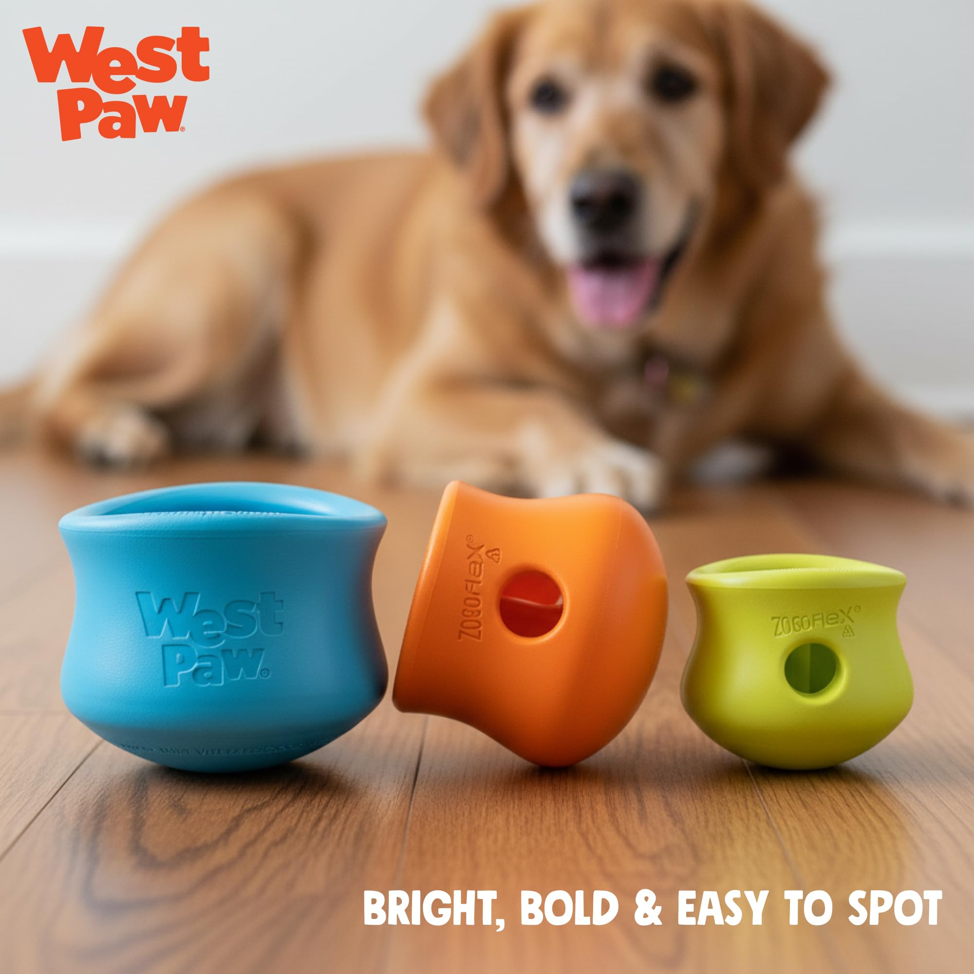 Zogoflex West PAW JUGUETE TOPPL L 10 cm mandarina