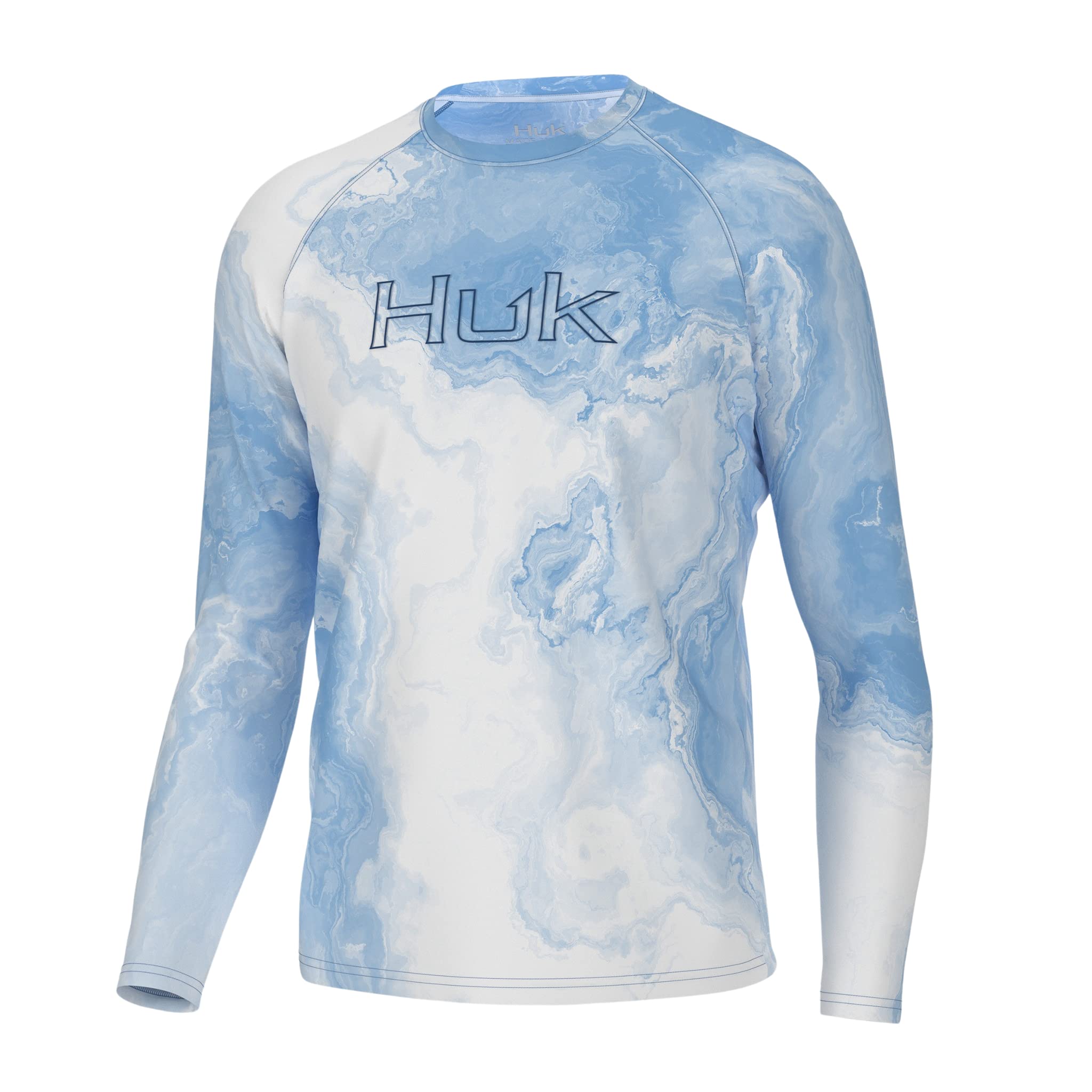 HUK Men's Pursuit Pattern Long Sleeve, Sun Protecting Fishing Shirt