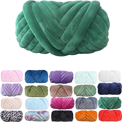 Miniatura 10 de Hilo de algodón grueso para tejer el brazo, hilo de ganchillo súper ahorrador, gigante, voluminoso de primera calidad para hacer manta de casa de