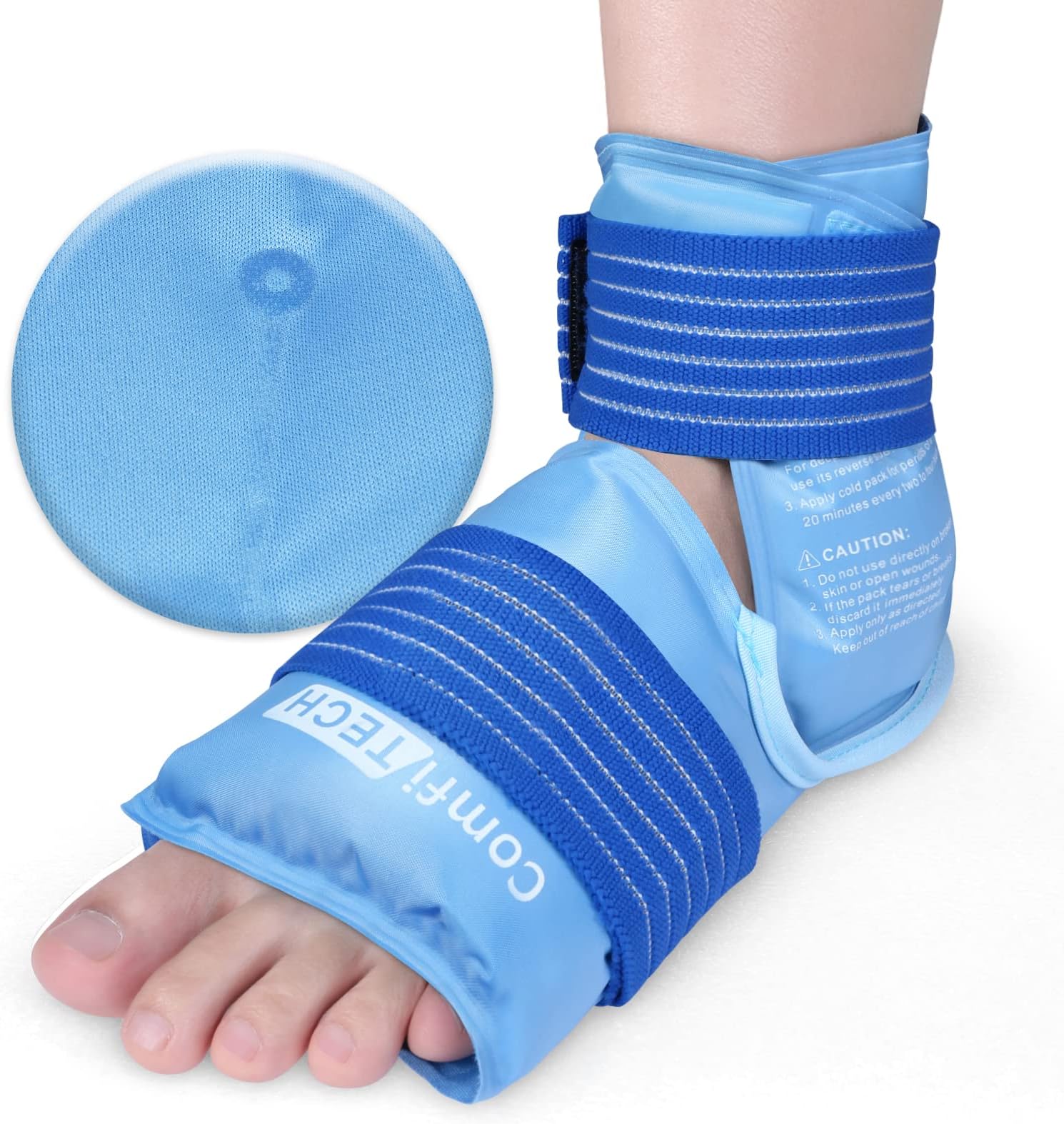 ComfitechAnkle Ice Pack Wrap Reusable Heel Cold Sleeve
