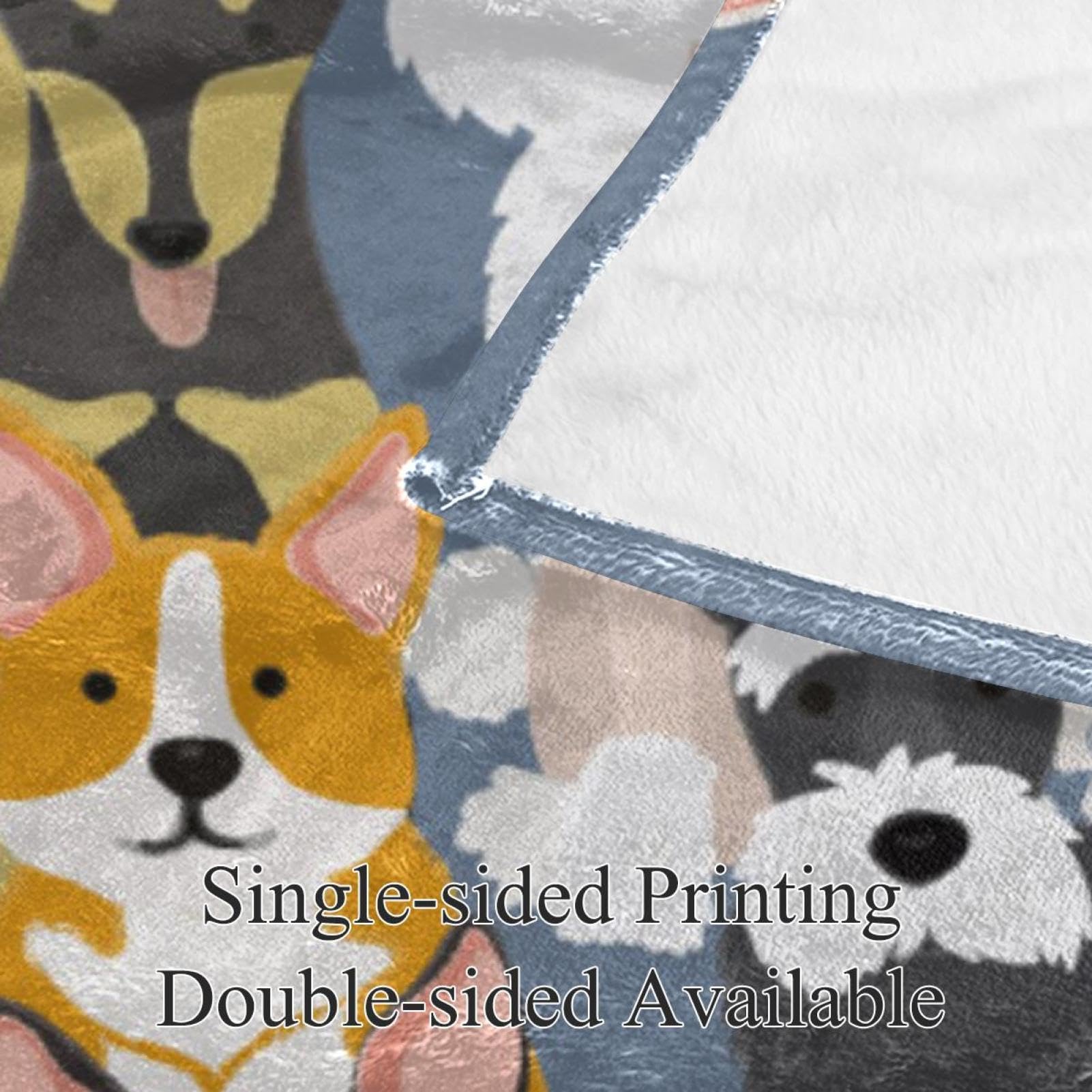 Couverture Polaire Chiens Mignons Couverture Microfibre Chaude Et Douce Jeté De Canapé Couverture 150×200cm