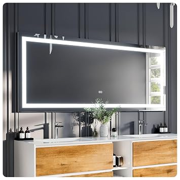Eviva Lite 72" x 30" Rectangular Frameless Mirror