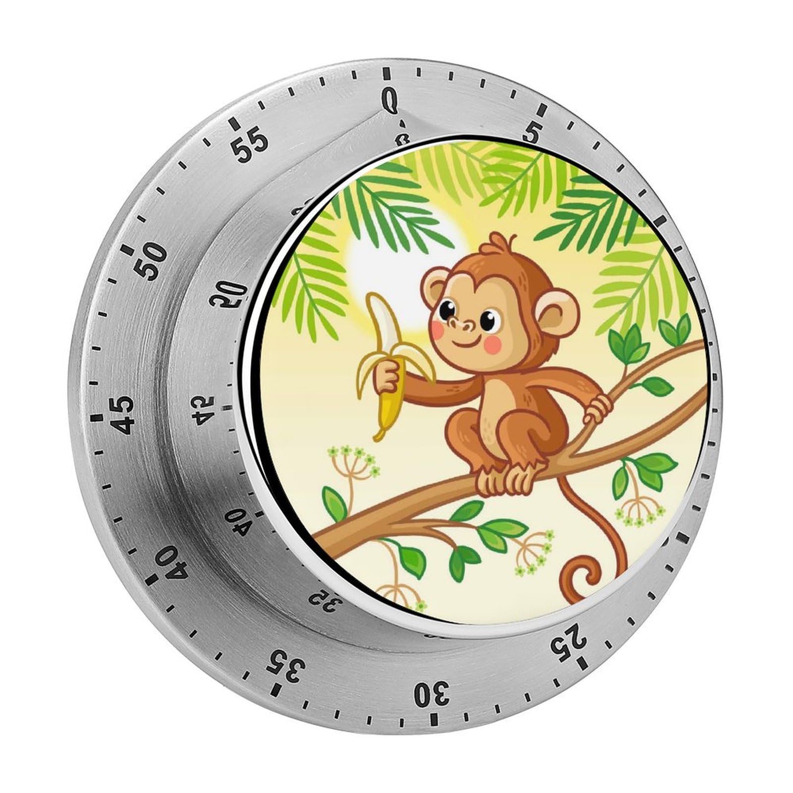 Minuteur de cuisine mignon singe de 8cm pour cuisson et étude