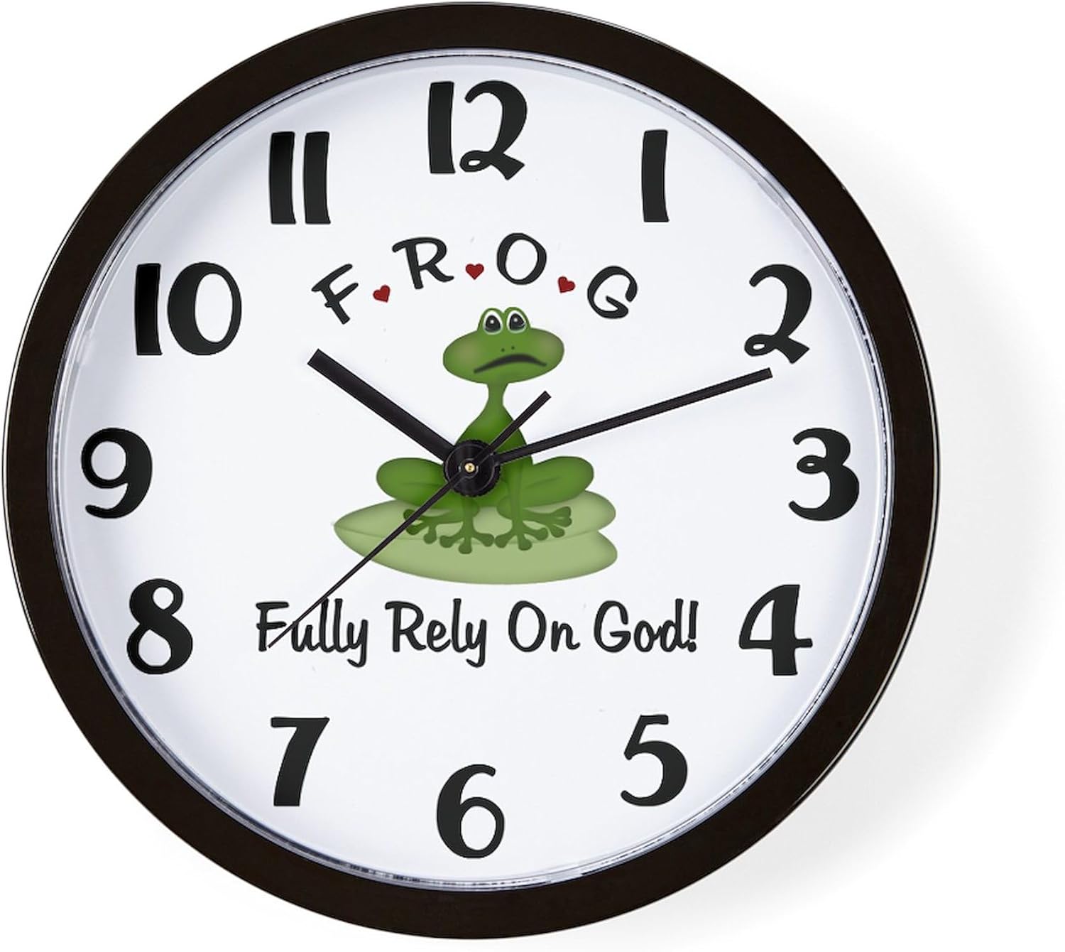 CafePress Fully Rely On God 10" Wall Clock for Livingroom, Kitchen, or Office