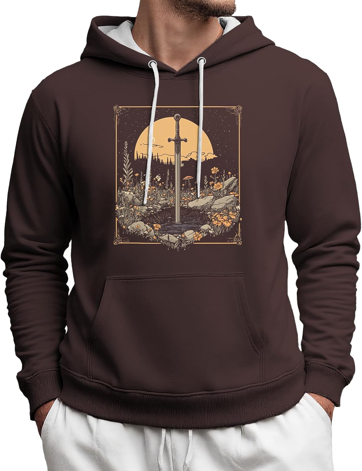 Big And Tall Hoodies For Men Comfy Sweatshirts With Pocket Rap Pullover Fashion Outfits Breathable Fall Clothes