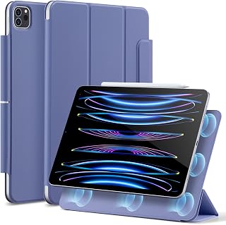 ESR for iPad Pro 11 Case, (2022/2021/2020,4th/3rd/2nd Generation), Convenient Magnetic Attachment, Two-Way Stand, Full Pencil 2 Support, Auto Sleep/Wake, Rebound Magnetic Case, Lavender