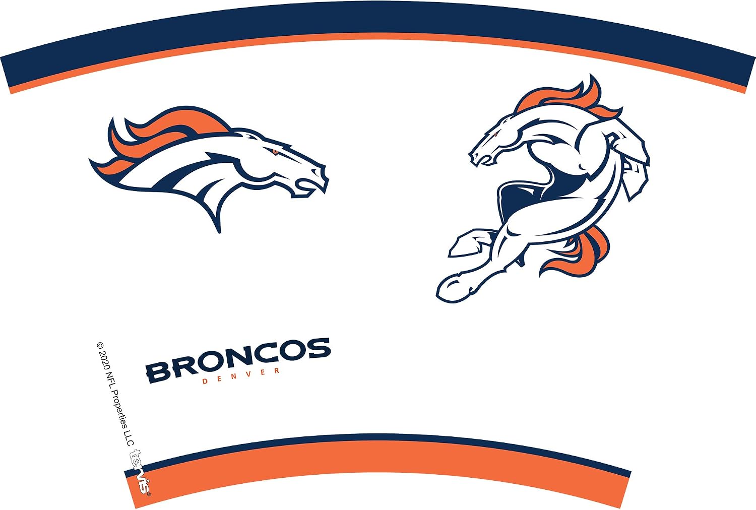 Tervis Made in USA Double Walled NFL Denver Broncos Insulated Tumbler Cup Keeps Drinks Cold & Hot, 24oz, Tradition