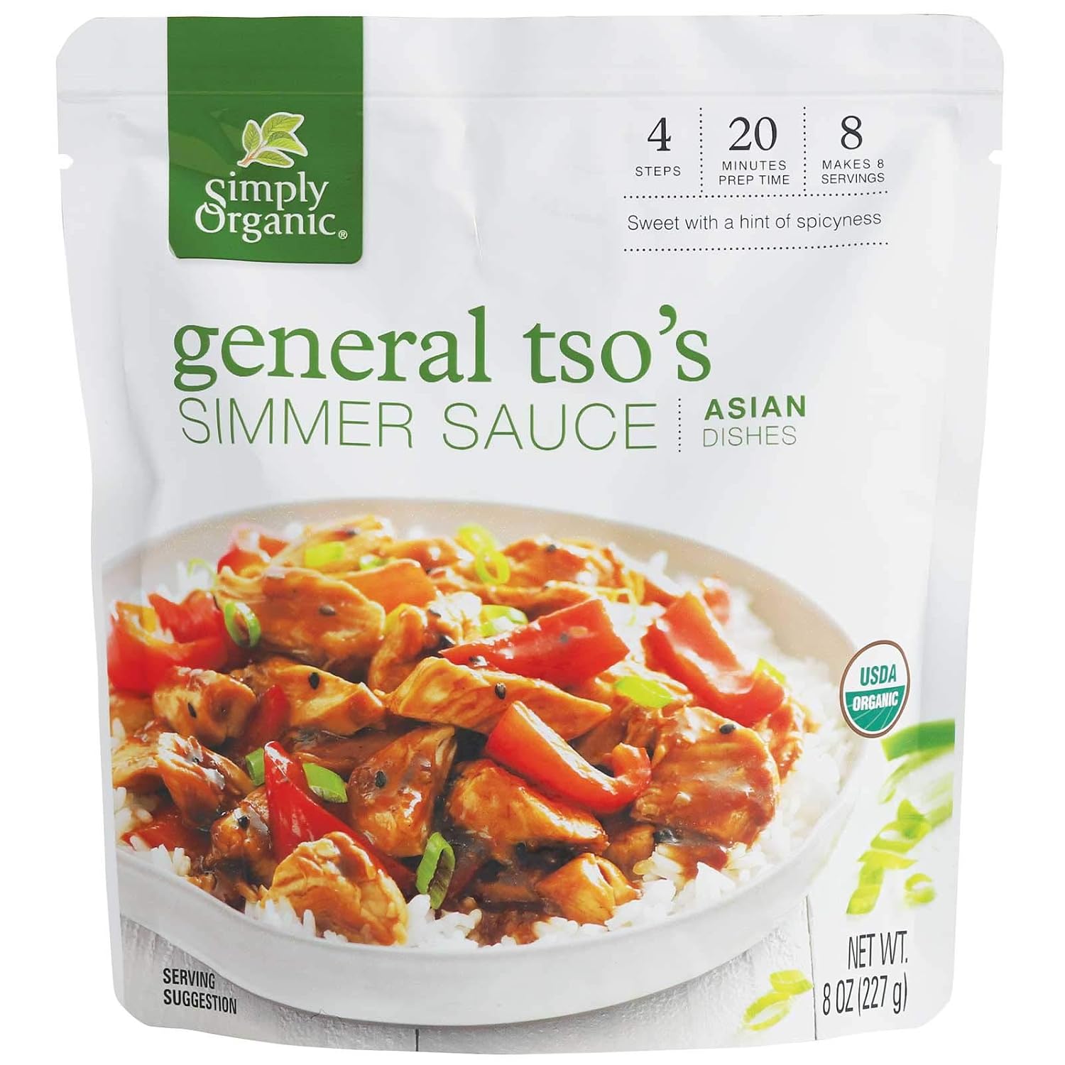 Simply Organic General Tso's Simmer Sauce, Certified Organic | 8 oz