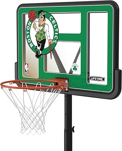 Vista 40 de Aro de basketball con sistema portable, de altura ajustable, tablero posterior de 44 pulgadas de Lifetime 1269 Pro Court.